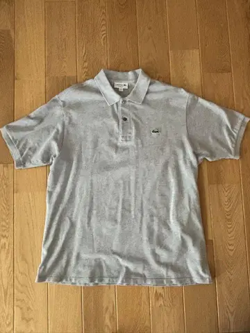 LACOSTE 그레이 피케 셔츠 US XL