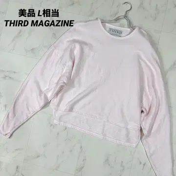 [ 새상품급 ] THIRD MAGAZINE 쭈리 맨투맨 풀오버 L 상당