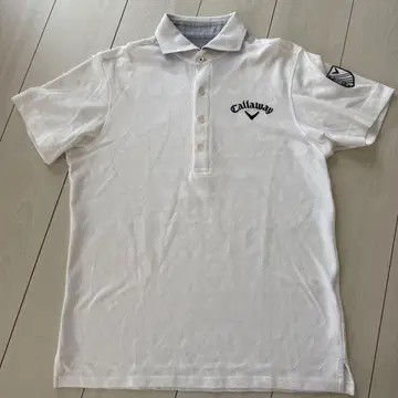 Callaway 화이트 반팔 피케 셔츠 골프웨어 M 사이즈