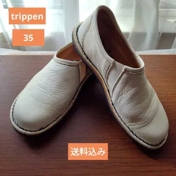 트리픈 trippen 화이트 가죽 여성용 35 (22.5cm~23cm)