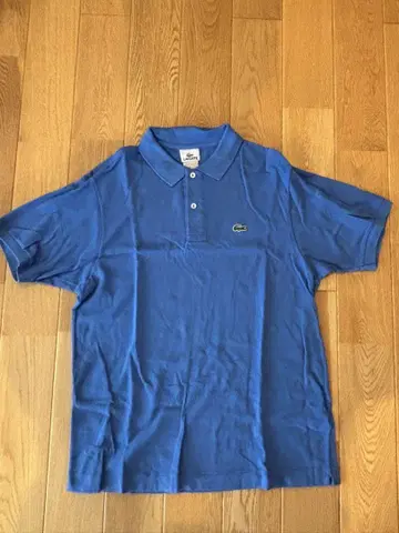 LACOSTE 블루 피케 셔츠 사이즈 5