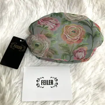 미사용 FEILER 페일러 오간자 파우치 일본제