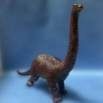 공룡 피규어 브론토사우루스 보라색 공룡 피규어 약 21.5cm