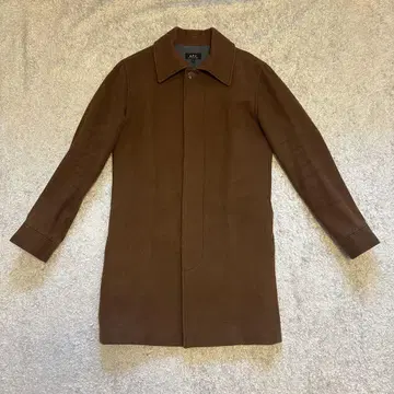 A.P.C. 브라운 체스터 코트 XS