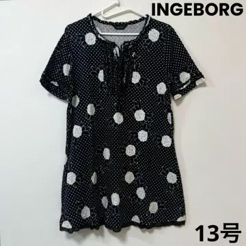 잉게보그 INGEBORG 카멜리아 무늬 튜닉 13호 일본제