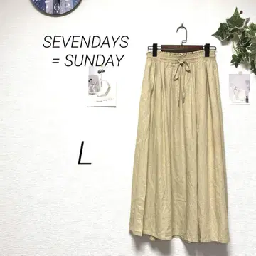 9716 SEVENDAYS=SUNDAY 롱 플레어 스커트 L