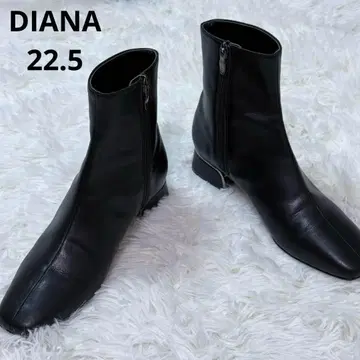 새상품급 DIANA 다이애나 숏부츠 사이드지퍼 22.5cm
