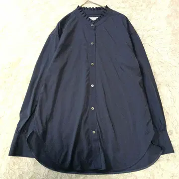 GREEN LABEL RELAXING 프릴 칼라 블라우스 F