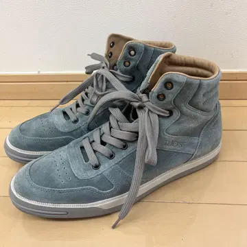 TOD'S 하이컷 스니커즈/스웨이드/사이즈 7.5