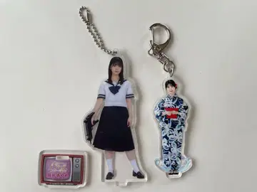 츠츠이 아야메 아크릴 키링 2개 세트
