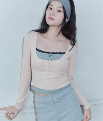 ROSE RIBBON L/S TEE / 로즈 리본 롱 슬리브 T