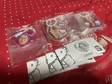 마츠켄 삼바 x 헬로키티 메지루시 액세서리 3개 set a