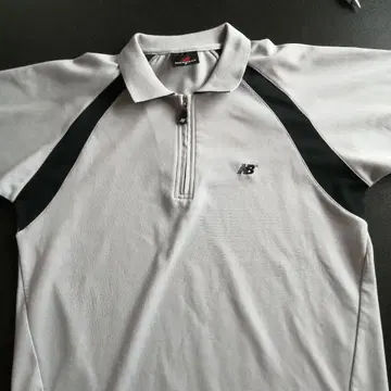 New Balance 반팔 피케 셔츠 그레이 M