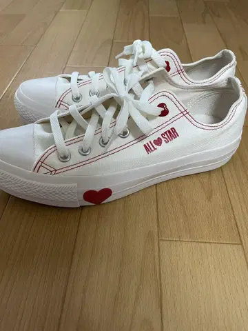 컨버스 메니하츠 빨간색 하트 25cm