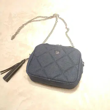 마리콴트 x 마우지 퀼팅 2웨이 체인 백 네이비