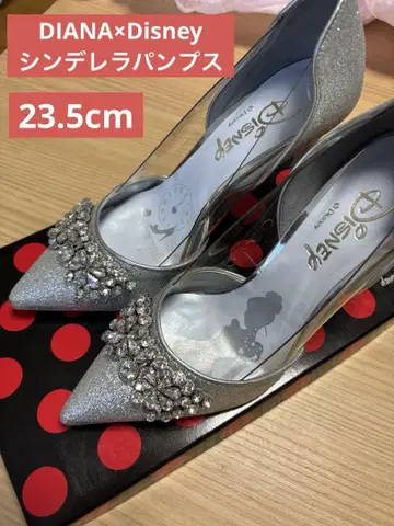 [ DIANA ] 디즈니 신데렐라 실버 비쥬 힐 펌프스