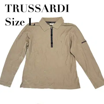 [미품] TRUSSARDI 트루사르디 긴팔 골프 셔츠 카키 L