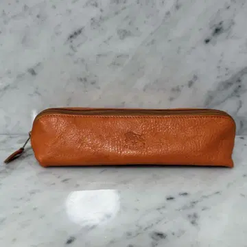 IL BISONTE 일비종떼 파우치 소품함 오렌지 천연 가죽