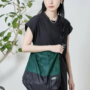LLBean 폴더블 에코 백 컬러 Teal Blue/Black
