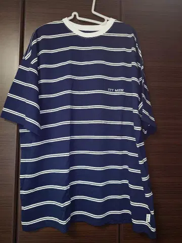 TTT MSW XL 네이비/화이트 보더 티셔츠
