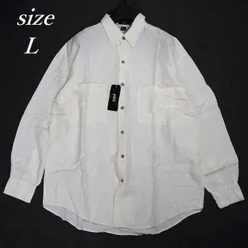 90s phiz 피즈 실크 셔츠 데드스탁 택 포함 화이트 L