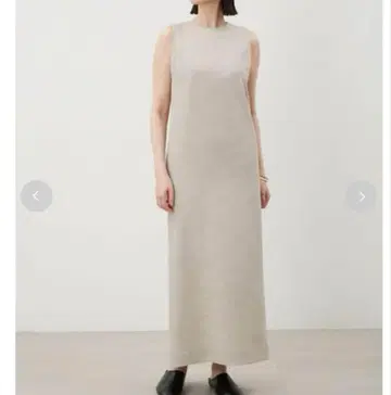 린넨 라이크 아메슬리 I라인 맥시 원피스