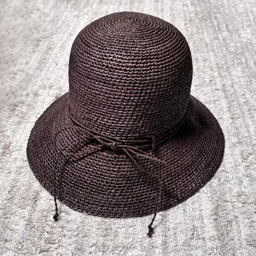 컨디션 최상 무인양품 접을 수 있는 캐플린 라피아 다크 브라운 Muji
