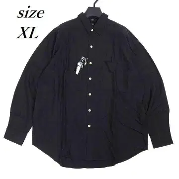 90s phiz 피즈 실크 셔츠 데드스탁 택 포함 블랙 XL