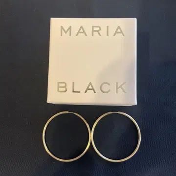 MARIA BLACK 골드 후프 귀걸이