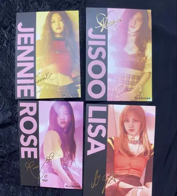 BLACKPINK 2018 FC 한정 크리스마스 엽서 블랙핑크