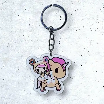 Tokidoki 도나텔라 & 유니코르노 플라스틱 키홀더