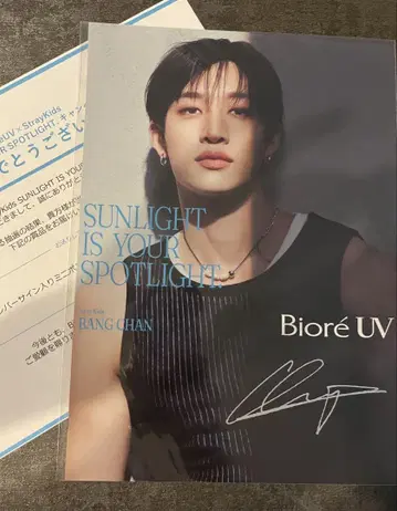 Stray Kids 방찬 비오레 UV 미니 포스터
