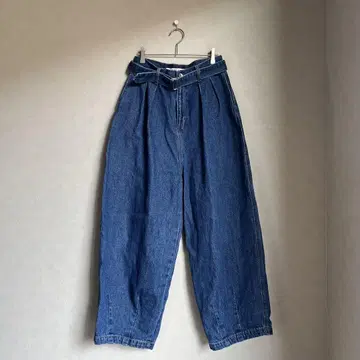 니코앤드 벌룬 데님 팬츠 벨트 포함 L 사이즈 넉넉한 실루엣 새상품급