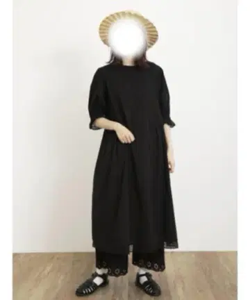 SALE/SM2/레이스 패치워크 원피스/블랙/사이즈 M