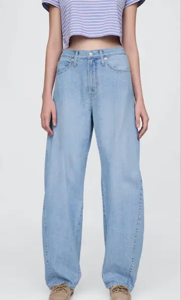 GAP 하이라이즈 울트라 소프트 배럴 데님