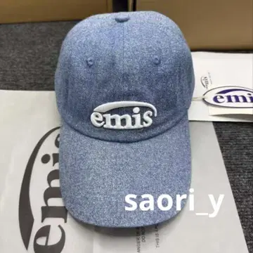emis Logo 데님 블루 캡 남녀 공용