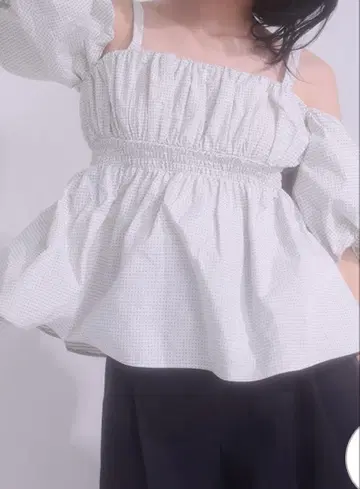 프레이 아이디 4way 페플럼 블라우스