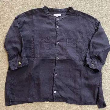 Ordinary fits 오디너리 피츠 5부 소매 린넨 셔츠 블라우스