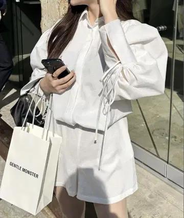 새상품급 MAVIMOON Striped Shirt 화이트