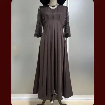 [빅] 보르도 컬러 파티 드레스