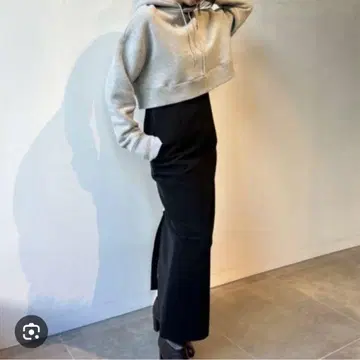 FRAY ID 블랙 타이트 스커트