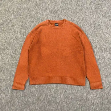 GAP 긴팔 니트 스웨터 오렌지 계열 코튼 S 사이즈 071111