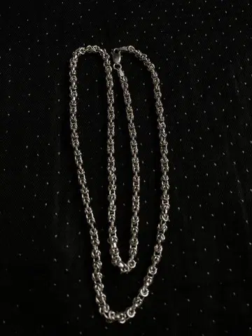 남녀 공용 실버 925 로듐 가공 목걸이 ITALY 55cm [ 14 ]