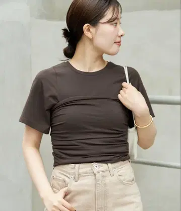 Plage 개더 뷔스티에 TEE