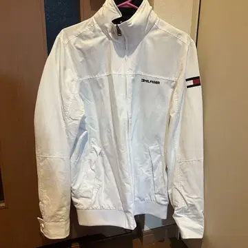 TOMMY HILFIGER 화이트 나일론 재킷