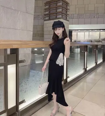 riu 블랙 니트 셋업 R 님