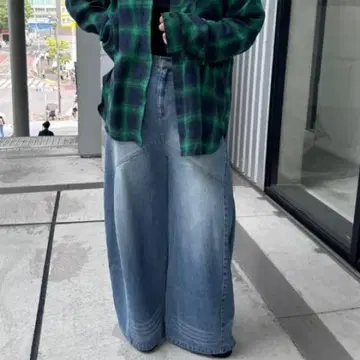 챤유리 와이드 데님 LL