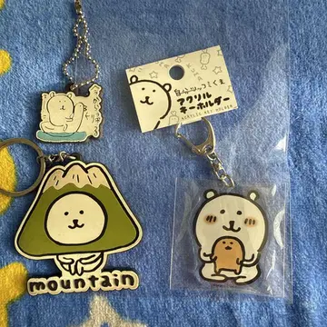 농담곰 모구라 고로케 아크릴 키링 덤 포함.