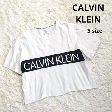 CALVIN KLEIN 캘빈클라인 로고 티셔츠 S 화이트