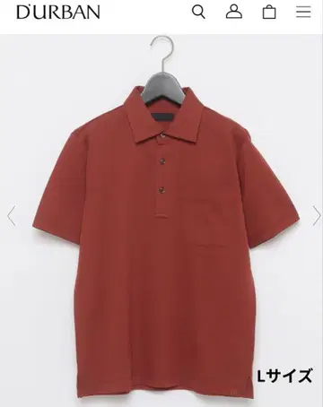 DURBAN 빨간색 카노코 피케 셔츠 숏 슬리브